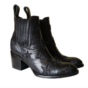 MEXICANA STAR BOOTS BLACK 6.5‎
